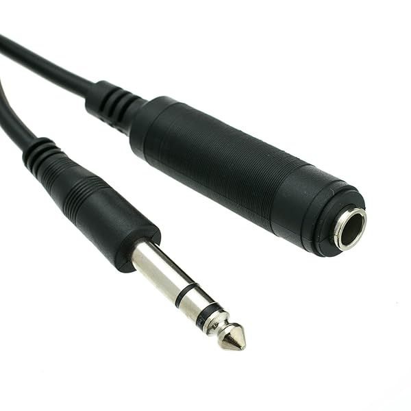 15ft 1/4 Inch Stereo TRS Extension Cable - Male to Female for Guitars, Keyboards & More | CableWholesale