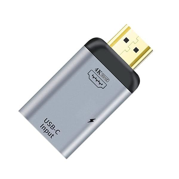 4K USB-C to HDMI Adapter: Type C Female Source for Phone & Laptop - 60Hz, 1080p, PD Power