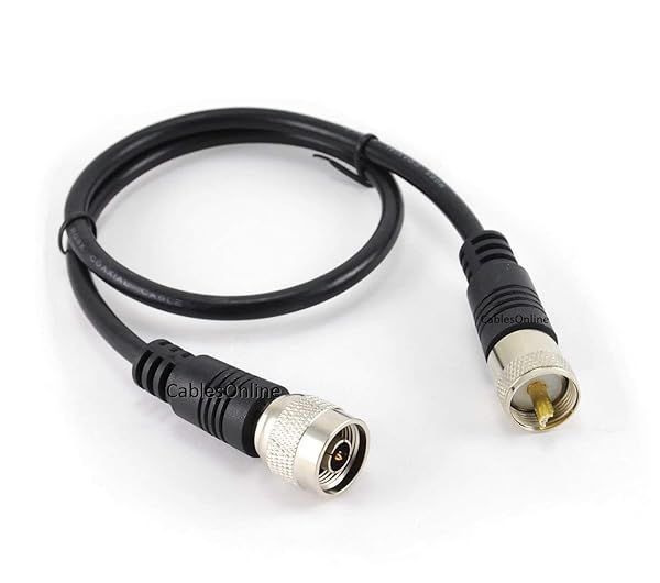 Buy CablesOnline 2ft RG8x Coax Antenna Cable UHF Male to N-Type Male - Premium Quality