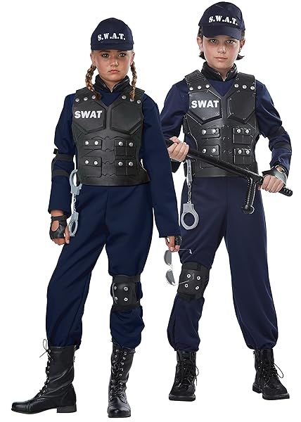 California Costumes Child Junior SWAT Costume - Medium Size for Kids | Perfect Halloween Outfit
