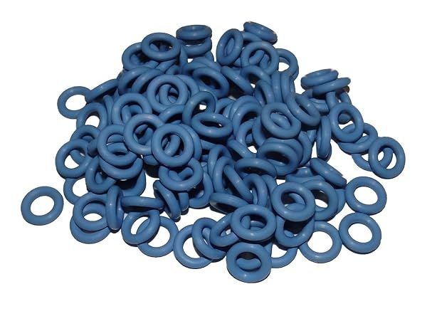 Captain O-Ring Rubber Keyboard Switch Dampeners - 135 Blue O-Rings & Screen Cloth for Quieter Typing