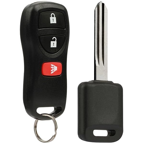 Car Key Fob Keyless Entry Remote with Ignition Key for Nissan Infiniti KBRASTU15 3 Button