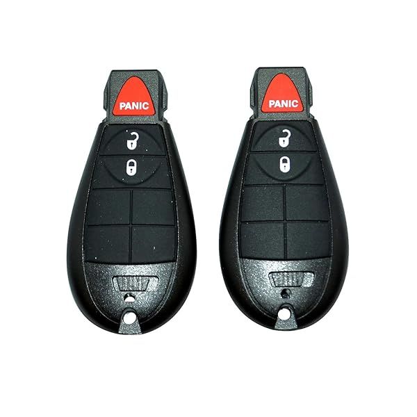 Car Key Fob for Dodge Ram 2013 to 2017 Keyless Entry Remote by AUTOKEYMAX Pair FCC ID GQ4-53T