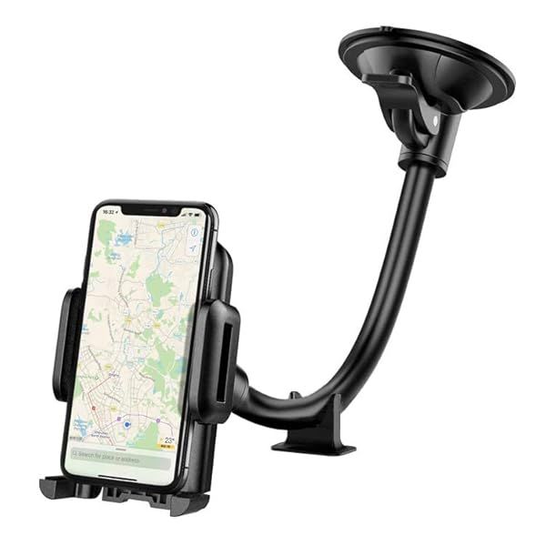 Car Phone Holder Mount, Cell Phone Holder for Car,Universal Car Phone Mount Windshield with Strong Suction, Anti-Shake Stabilizer Phone Car