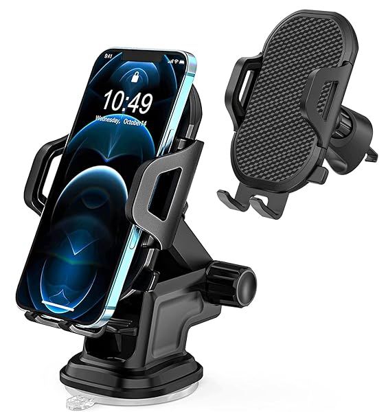 Best Car Phone Mount Holder for Samsung Galaxy A Series & LG K Models - Dashboard & Air Vent Clip