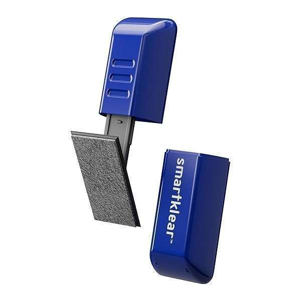 CarbonKlean SmartKlear: Ultimate Phone Screen Cleaner for iPhones & Androids - Carbon Microfiber Tech, Injected Blue - 1 Count