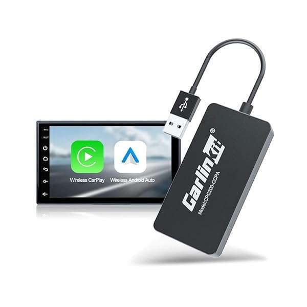 CarlinKit Wireless CarPlay USB Adapter for Android Radios - Model CPC200-CCPA, Android 4.4.2+ Compatible