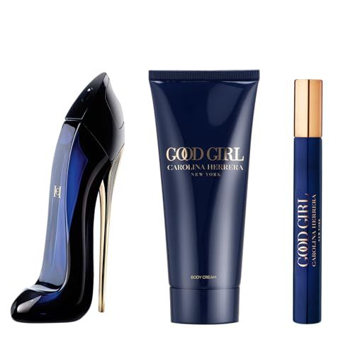 Carolina Herrera Good Girl Eau de Parfum Gift Set - 3-Pcs (2.7 Fl Oz + 0.34 Fl Oz + Body Lotion) - Perfect Luxury Fragrance Gift