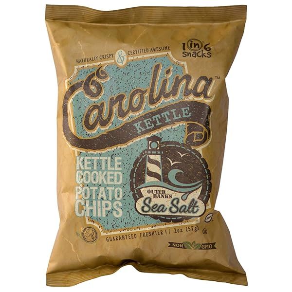 Carolina Kettle Outer Banks Sea Salt Potato Chips - 2 oz | Crunchy Snack Delight
