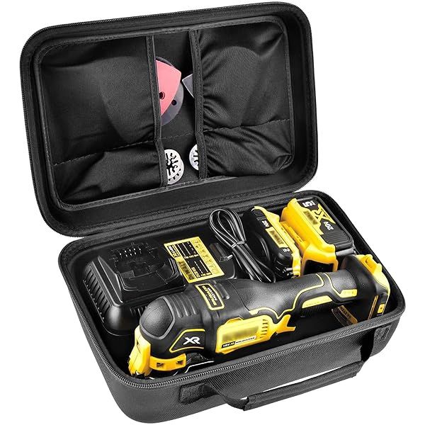 DEWALT 20V MAX XR Oscillating Multi-Tool Case Large Storage Box for Battery Charger Blades Sanding Pads Accessories
