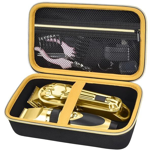 Case Compatible with Hair Clipper Barber, Trimmer Travel Storage Organizer for T Finisher Liner, Comb Cutting Guide, Clipper Blade Oil, Cleaning