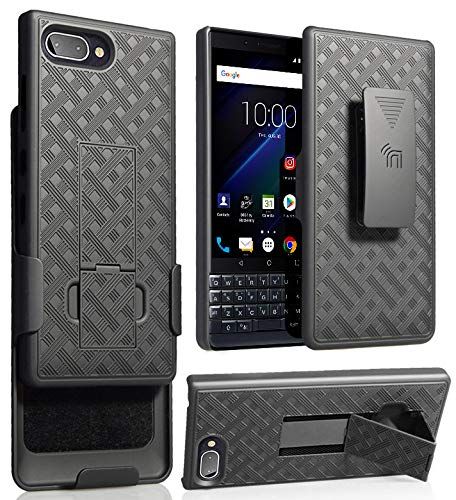 BlackBerry Key2 LE Case with Clip & Kickstand - Nakedcellphone Holster Combo for LE Model