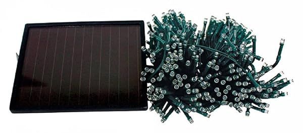 Brighten Your Celebrations: Multicolored 100 LED Solar Light Set - 16.25 ft for Outdoor Decor