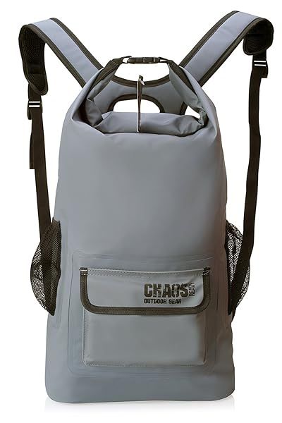 Chaos Ready Waterproof Dry Bag Backpack for Kayaking & Fishing - Durable Marine Gray Bag