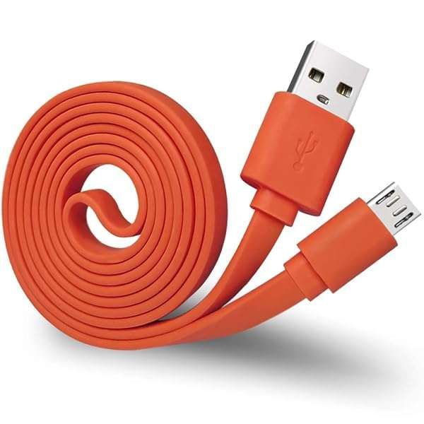 3FT Flat Micro USB Charger Cord for JBL Speaker & Headphones - Fast Charging Replacement Cable