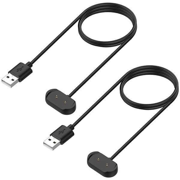Replacement Charger for Amazfit Bip 5, Bip 3 Pro, GTS 4 Mini & More - 2-Pack Magnetic USB Cable (1m/3.3ft)