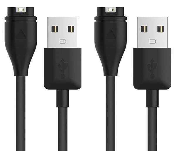 2-Pack USB Charging Cable for Garmin Approach S62/S60/S70/S40/S42/S12 Smartwatch - Fast Replacement Charger Cord