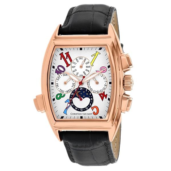 Shop Christian Van Sant Men's Grandeur Watch in White - Stylish & Timeless Design