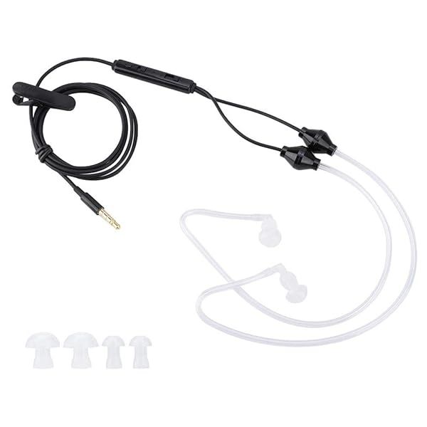 Buy Ciglow In-Ear Headphones: Anti-Radiation Acoustic Tube Earpiece with Microphone for Mobile, Tablet & MP3 - Black
