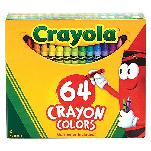 Classic 64-Count Crayon Color Pack - Assorted 6 Boxes for Creative Fun!