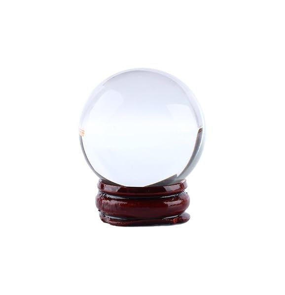 40mm Clear Crystal Ball Sphere - Rare Natural Quartz with Stand | Asian Magic Decor