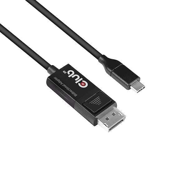 Club3D CAC-1557 USB-C to DisplayPort 1.4 Cable: 8K 60Hz & 4K 120Hz HDR, 1.8m/6ft Bi-Directional Video Support