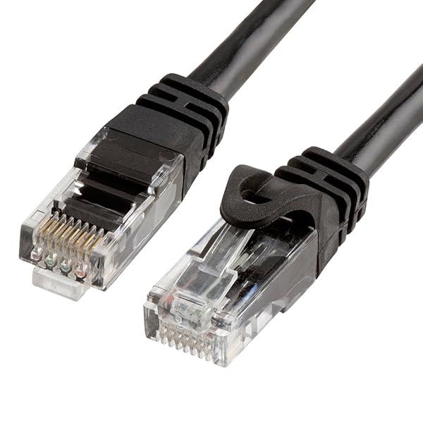 Cmple Cat 6 Ethernet Cable 3ft - 10Gbps LAN Cable for Gaming, Computers, Modems & More - High-Speed 550MHz, Black