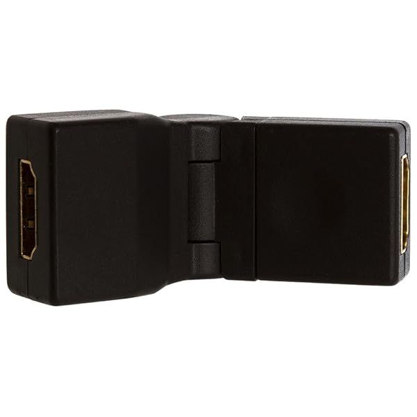 Cmple HDMI Female to Female Extender - 4K Swivel Adapter for TV, Monitors, Projectors & PS4