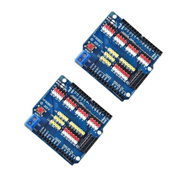 Comimark 2Pcs V5 Sensor Shield Expansion Board for Arduino UNO R3 V5.0 Electric Module