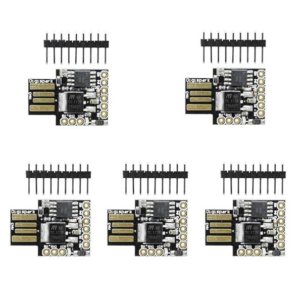 Comimark 5Pcs Digispark ATTINY85 Micro USB Development Board for Arduino Projects