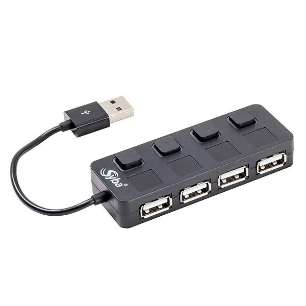 Connectland CL-U2MNHUB-4B: 4-Port USB 2.0 Mini Hub (Black) - Fast Data Transfer & Compact Design