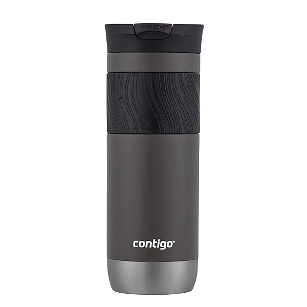 Contigo Byron 2.0 Travel Mug 20oz - Stainless Steel, SNAPSEAL Lid & Grip for Ultimate Convenience