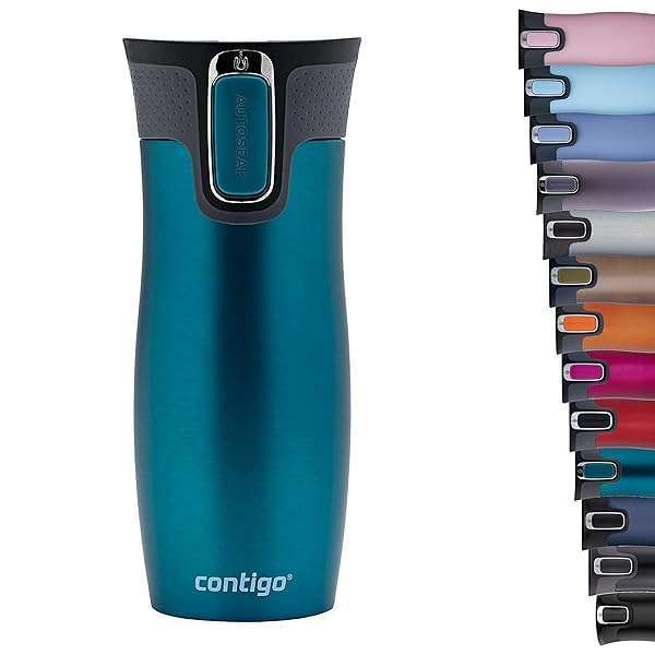 Contigo West Loop Autoseal Travel Mug: Leakproof Stainless Steel Flask, BPA-Free, 470ml - Perfect for Coffee on the Go!