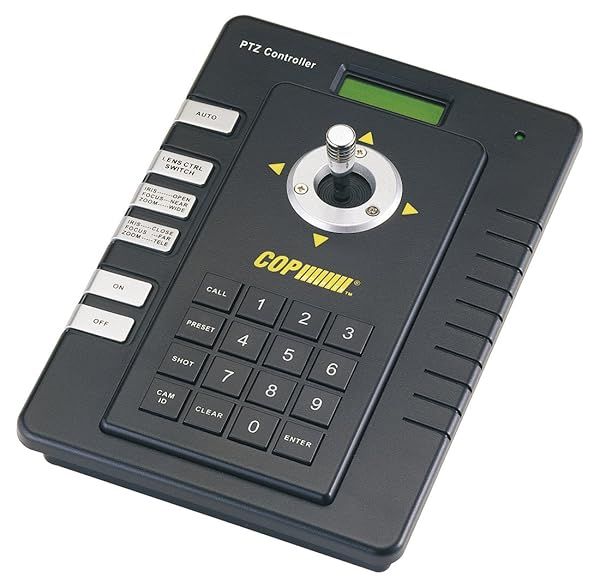 Cop Security 15-AU50ES 2-Axis PTZ Joystick Keyboard Controller - Black | Enhance Your Surveillance System