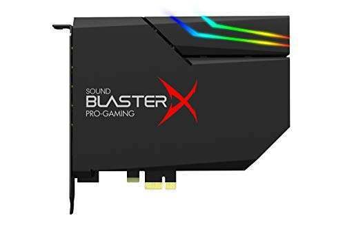 Creative Sound BlasterX AE-5 Plus: Hi-Res 32-bit Gaming Sound Card with Dolby, DTS, and RGB Lighting