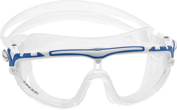 Buy Cressi Skylight Clear-White/Blue Dive Mask with Clear Lens - Perfect for Underwater Adventures!