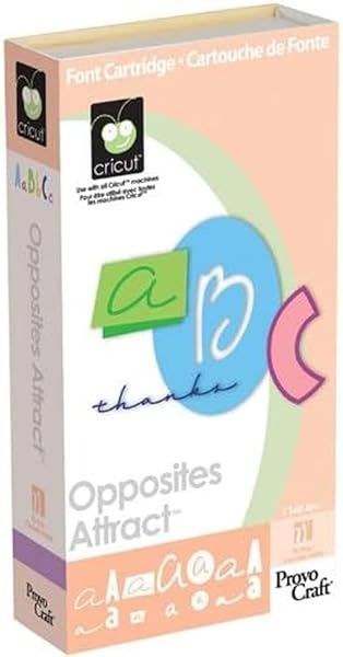 Unlock Creativity with Cricut 29-0227 Opposites Attract Font Cartridge - Perfect for DIY Projects!