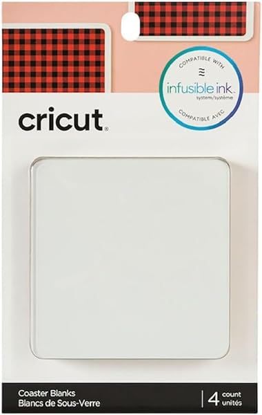 Buy Square Cricut Coaster Blanks with Cork Backing - Perfect for Infusible Ink Projects!