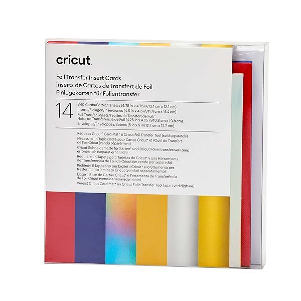 Create Stunning Cricut Foil Transfer Cards: Birthday & Thank You Designs for Joy, Maker, Explore - 14 ct Celebration Sampler