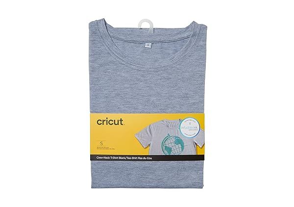 Buy Cricut Men's Gray Crew Neck T-Shirt Small - Infusible Ink Blanks 2007556 for Custom Designs