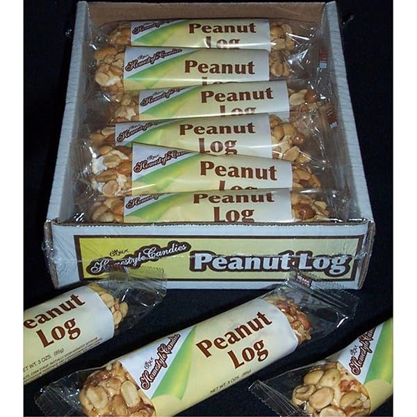 Buy Crown Authentic Peanut Logs - 12 pc Box | Delicious Snack Treats Online
