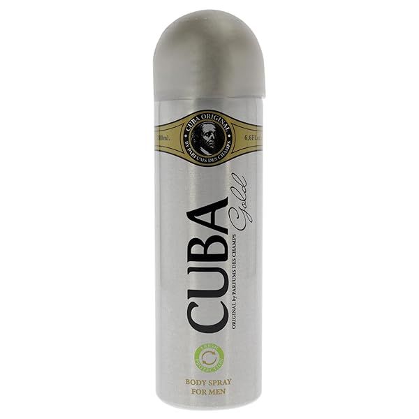 Buy Cuba Cuba Gold Men Body Spray 6.6 oz - Long-Lasting Fragrance for Men
