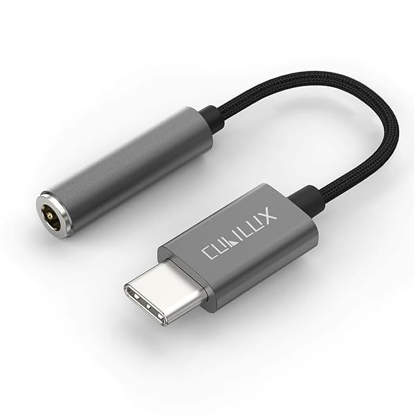 Cubilux USB C Headphone Adapter 96KHz 24bit DAC for iPhone 16 15 Pro Max iPad Pro Air 10 Type C to 3.5mm Audio Dongle