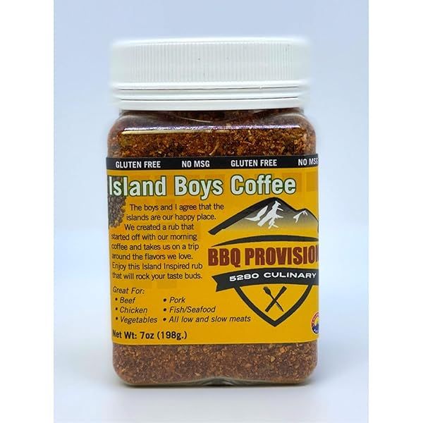 Island Boys BBQ Rub Coffee - 7 oz Culinary Blend for Flavorful Grilling