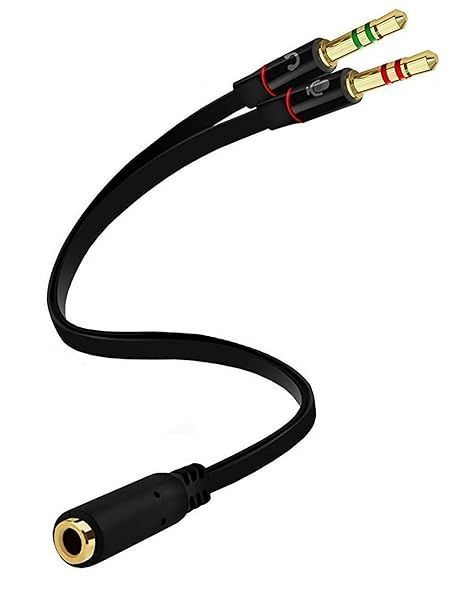 Buy D & K Exclusives 3.5mm Headphone Splitter: Dual Male Y Cable for PC & Smartphone Audio