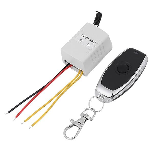 Smart Wireless Relay Remote Control Switch for DC Motors: 4V to 12V Key Switch Receiver & Transmitter