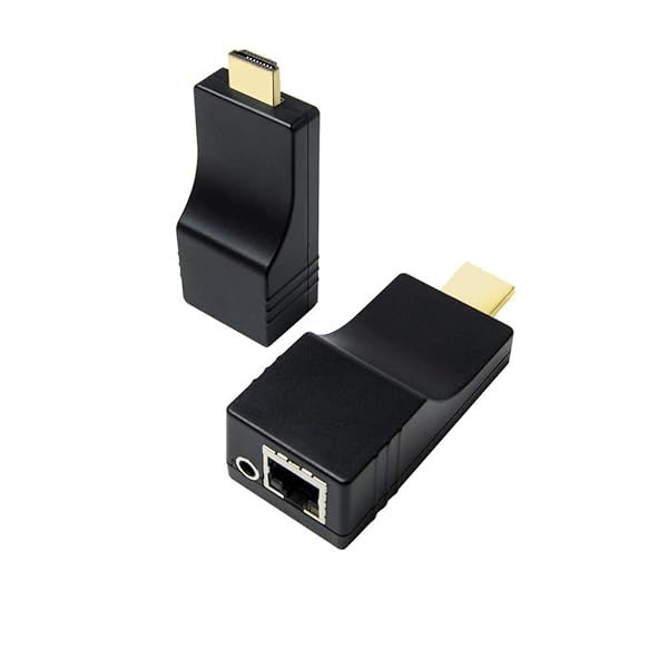 DDMALL ProAV 500ft HDMI Extender Over IP Kit Full HD 1080P Plug and Play Transmitter Receiver for CAT5e/6 and Gigabit Switch