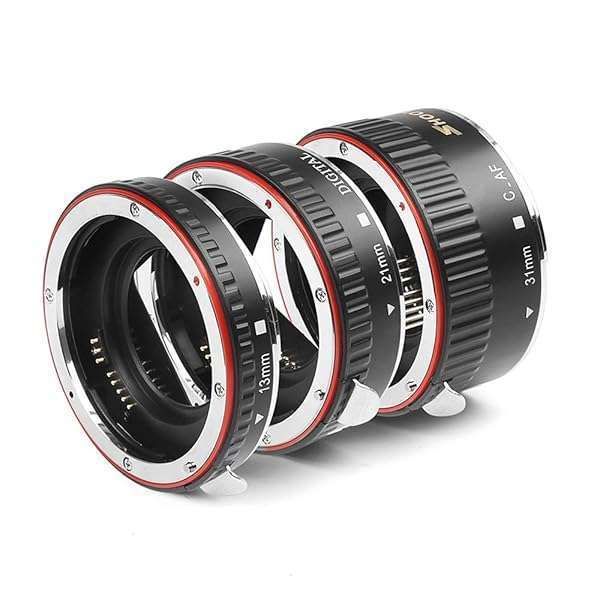 Enhance Close-Ups: D&F AF Macro Extension Tube Set for Canon EOS EF/EF-S Lenses