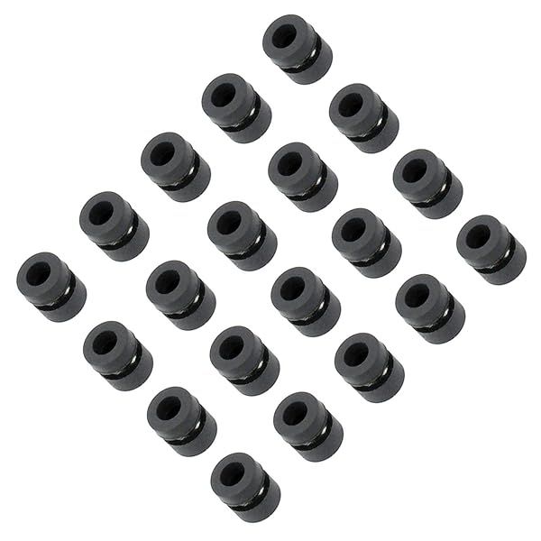DGZZI 20pcs M3 Damping Balls for FPV F4 Flight Controller Anti Vibration Damper Washer for RC Models DIY Shock Absorption Black