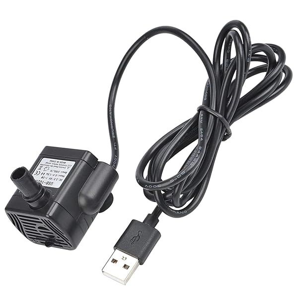 DGZZI USB Submersible Pump 3W Mini Water Pump for Fish Tank Aquarium Fountain Pond DC3.5V-9V